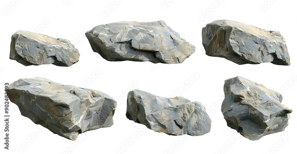 Hard rock stone shape transparent background 3d rendering, PNG Hard rock stone shape transparent background 3d rendering, PNG