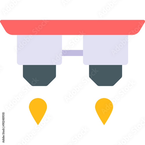 Vector Icon Hover Board, Electronics, Fly, Technology, Transportation