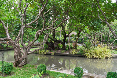 Saranrom Park in Bangkok, Thailand photo