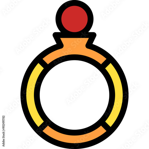 Vector Icon Magic Ring, Lucky, Entertainment, Love, Fortune Teller