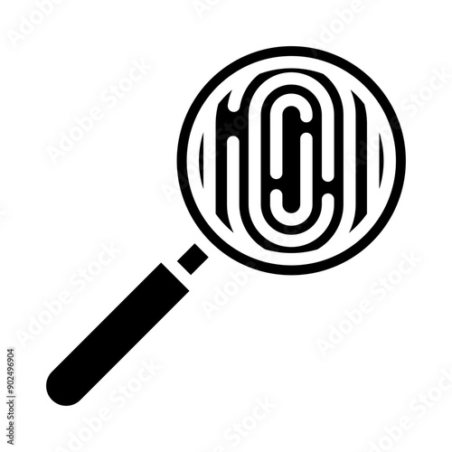 Investigation Vector Glyph Icon Design