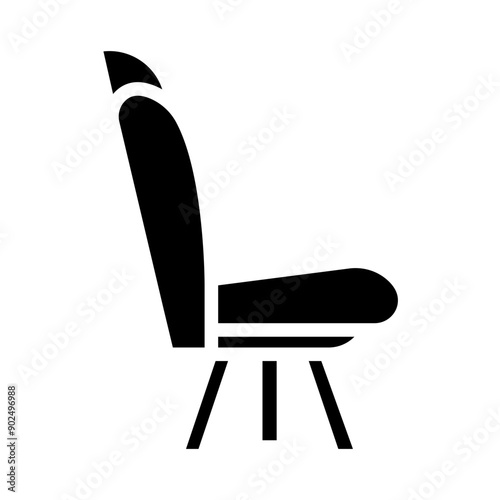 Seat Vector Glyph Icon Design
