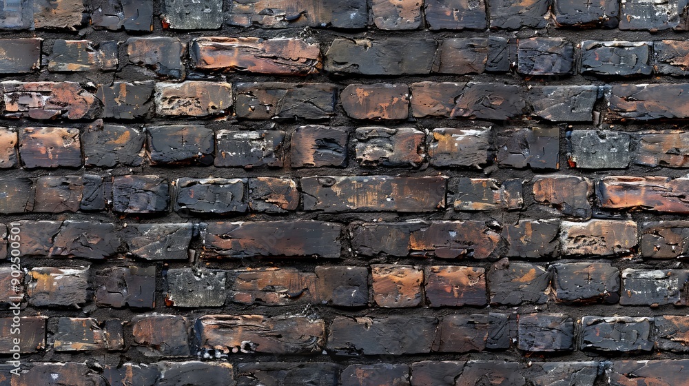 Rustic brick wall texture with detailed surfaces and natural color variations Rustic brick wall texture with detailed surfaces and natural color variations