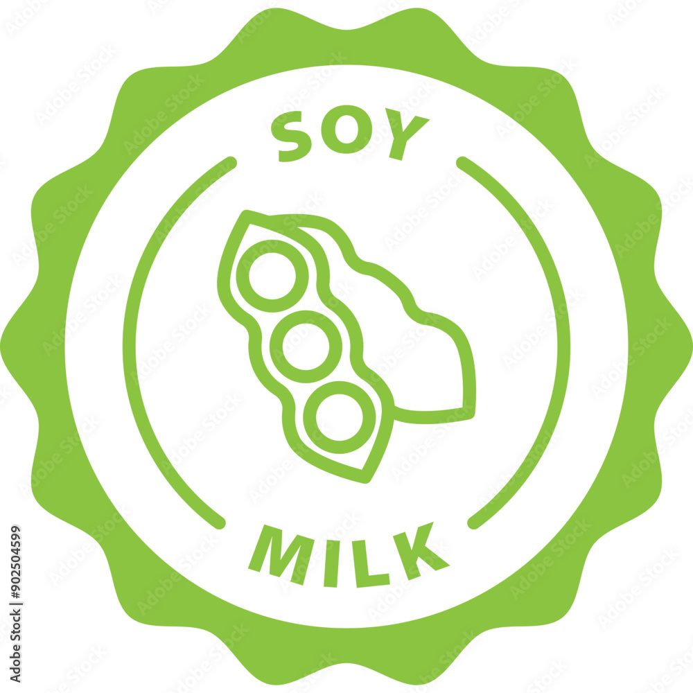 green soy milk outline icon round rounded circle badge stamp label isolated on transparent background green soy milk outline icon round rounded circle badge stamp label isolated on transparent background