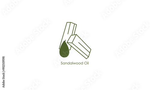 Exquisite Sandalwood Oil Vector Icon