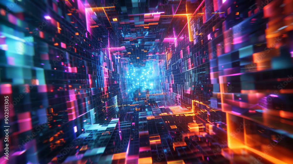 “Innovative Abstract Cube Tunnel” “Innovative Abstract Cube Tunnel”