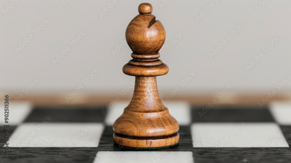 A close-up of a wooden chess pawn on a classic checkerboard, symbolizing strategy and gaming. A close-up of a wooden chess pawn on a classic checkerboard, symbolizing strategy and gaming.