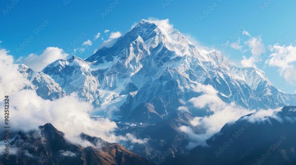 Obraz premium The concept of International Mountain Day 