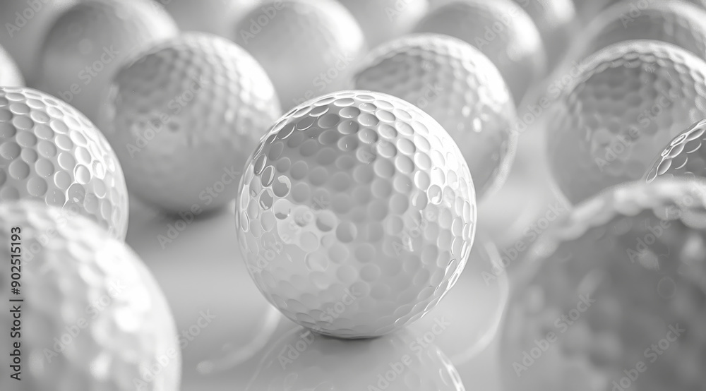 A bunch of white golf balls are arranged in a circle A bunch of white golf balls are arranged in a circle