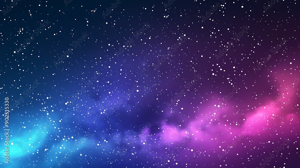 Fototapeta premium Mesmerizing view of a cosmic nebula with countless stars illuminating the night sky.