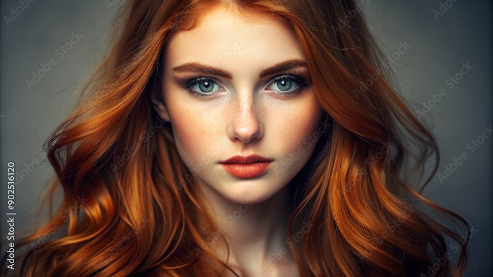 Close-up Portrait of a Woman with Red Hair, Photography, Studio, Natural Beauty, Redhead, Woman, Portrait Close-up Portrait of a Woman with Red Hair, Photography, Studio, Natural Beauty, Redhead, Woman, Portrait
