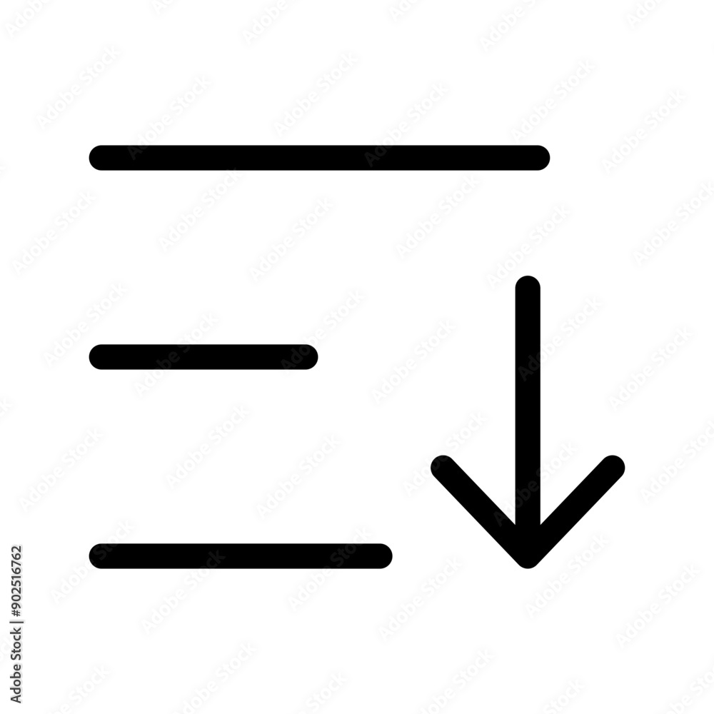 Sort Icon Vector Symbol Design Illustration Sort Icon Vector Symbol Design Illustration