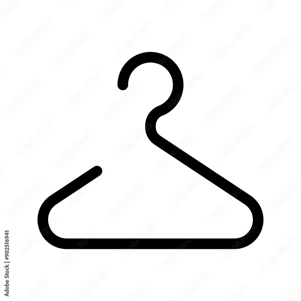 Clothes Hanger Icon Vector Symbol Design Illustration Clothes Hanger Icon Vector Symbol Design Illustration