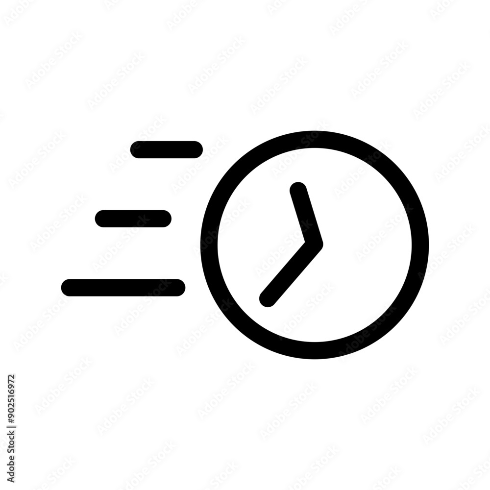 Fast Time Icon Vector Symbol Design Illustration Fast Time Icon Vector Symbol Design Illustration
