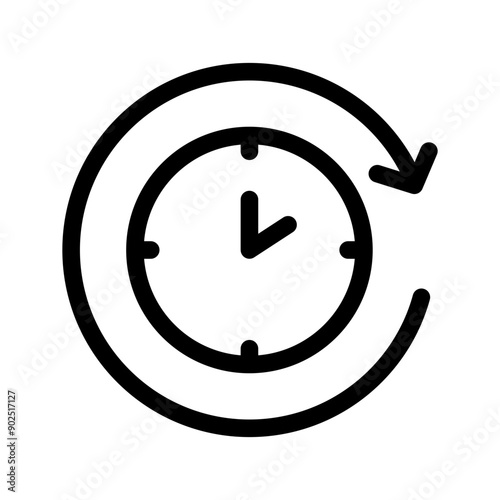 Procrastination Icon Vector Symbol Design Illustration