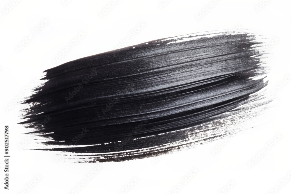 Vibrant black brush stroke with subtle texture and soft edges contrasted against a clean white background, perfect for graphic design and abstract art projects. Vibrant black brush stroke with subtle texture and soft edges contrasted against a clean white background, perfect for graphic design and abstract art projects.