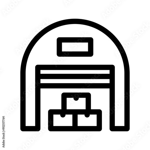 Warehouse Icon Vector Symbol Design Illustration