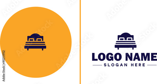 Furniture rental icon Furniture leasing Furniture hire Furniture borrowing flat logo sign symbol editable vector