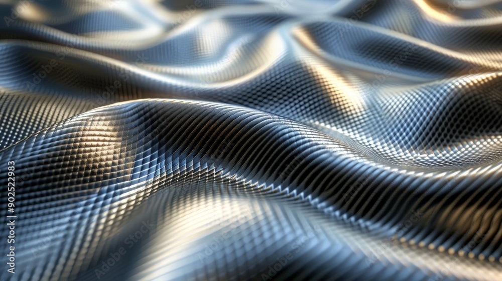 Smooth, metallic texture with sleek patterns and subtle reflections Smooth, metallic texture with sleek patterns and subtle reflections