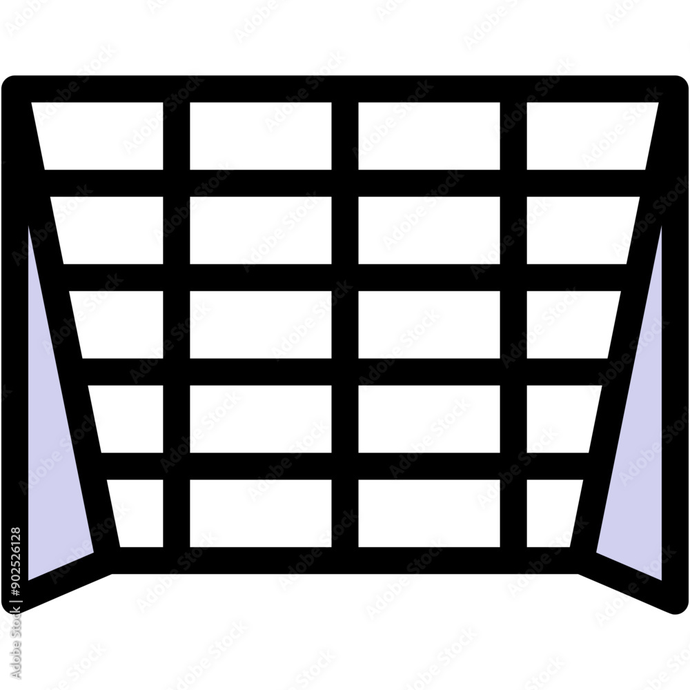 Vector Icon Hockey Goal, Ice Hockey, Goal, Net, Hockey Pitch Vector Icon Hockey Goal, Ice Hockey, Goal, Net, Hockey Pitch