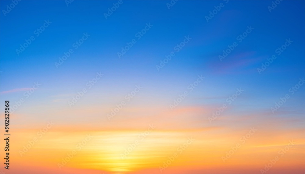 Peaceful sky, fantasy vibrant panoramic sunset sky, gradient rich colors Peaceful sky, fantasy vibrant panoramic sunset sky, gradient rich colors