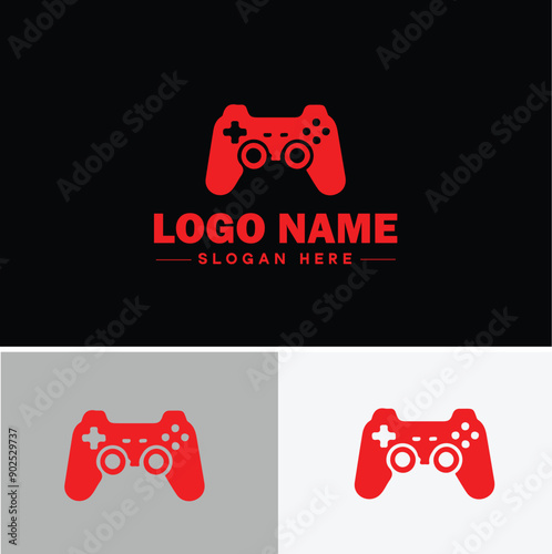 Game development icon Game design Game creation Video game development flat logo sign symbol editable vector