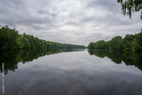 clouds over the lake