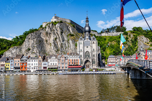 Fényképezés Cityscape with citadel on top of rocky mountain and collegiate church of Our Lad