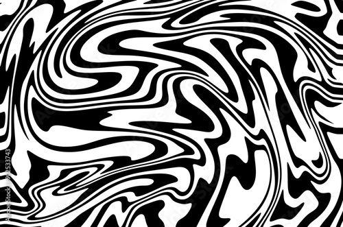 Black and white painted pattern