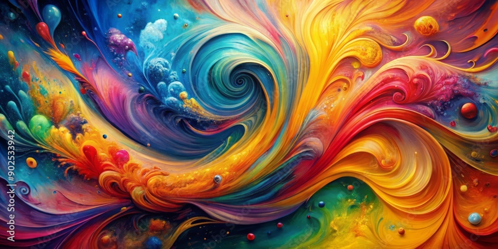 Vibrant abstract background featuring colorful paint smudges and swirls on a textured canvas, evoking a sense of creative freedom and artistic expression. Vibrant abstract background featuring colorful paint smudges and swirls on a textured canvas, evoking a sense of creative freedom and artistic expression.