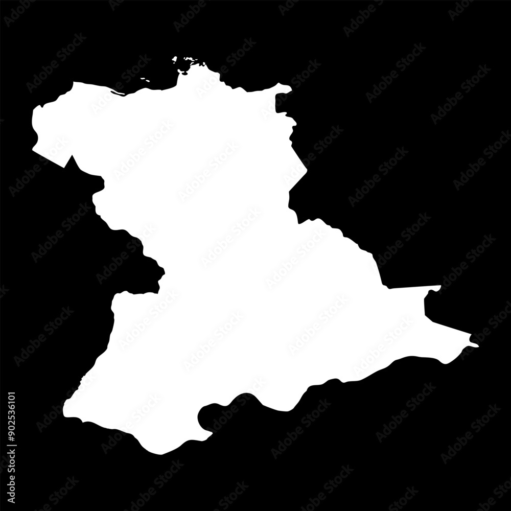 Obraz premium Anzoategui state map, administrative division of Venezuela.