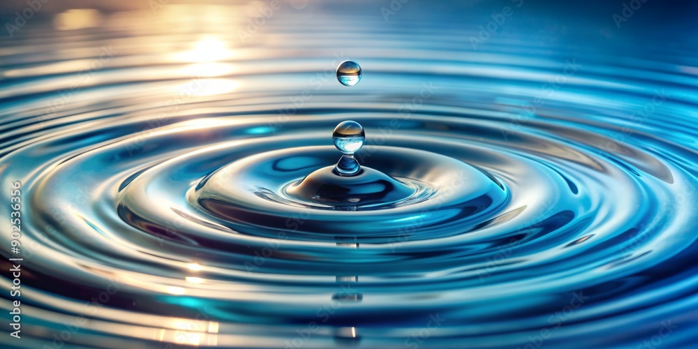 Serene water droplets create hypnotic ripples on a transparent surface, evoking feelings of tranquility, purity, and relaxation, perfect for spa and cosmetic brand visuals. Serene water droplets create hypnotic ripples on a transparent surface, evoking feelings of tranquility, purity, and relaxation, perfect for spa and cosmetic brand visuals.