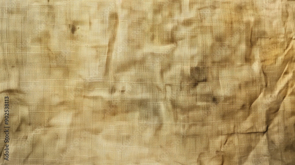 Wrinkled, Textured, Light Brown Fabric with a Grid Pattern Wrinkled, Textured, Light Brown Fabric with a Grid Pattern