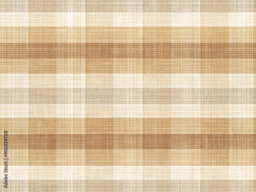 Soft beige and brown hues blended with white tones create a bright, natural cotton linen textile texture background, perfect for banners and panorama designs.