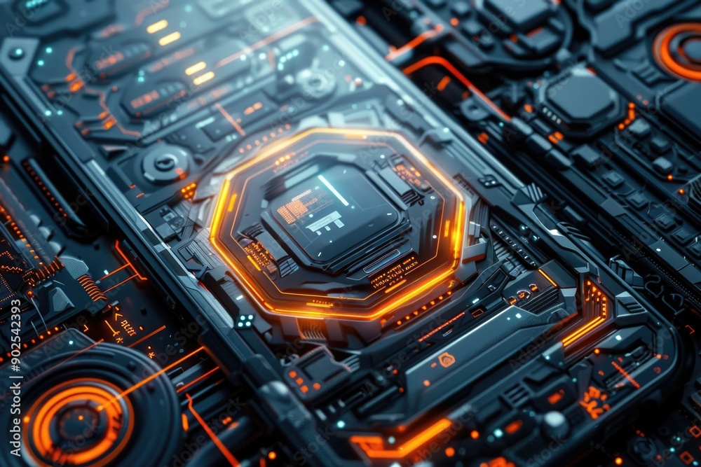 A detailed look at a cutting-edge mobile device's design features A detailed look at a cutting-edge mobile device's design features