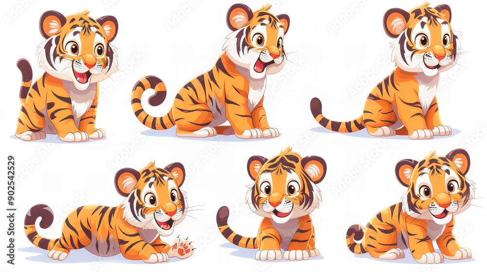 Tiger Stickers Collection Tiger Stickers Collection