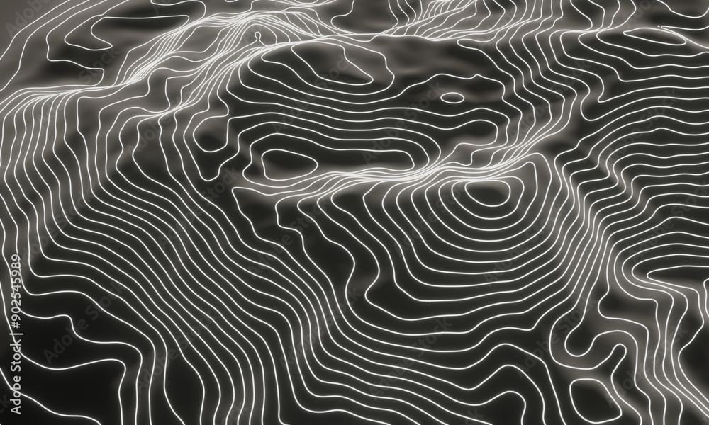 White contour layers. Mountain contour lines. White contour layers. Mountain contour lines.