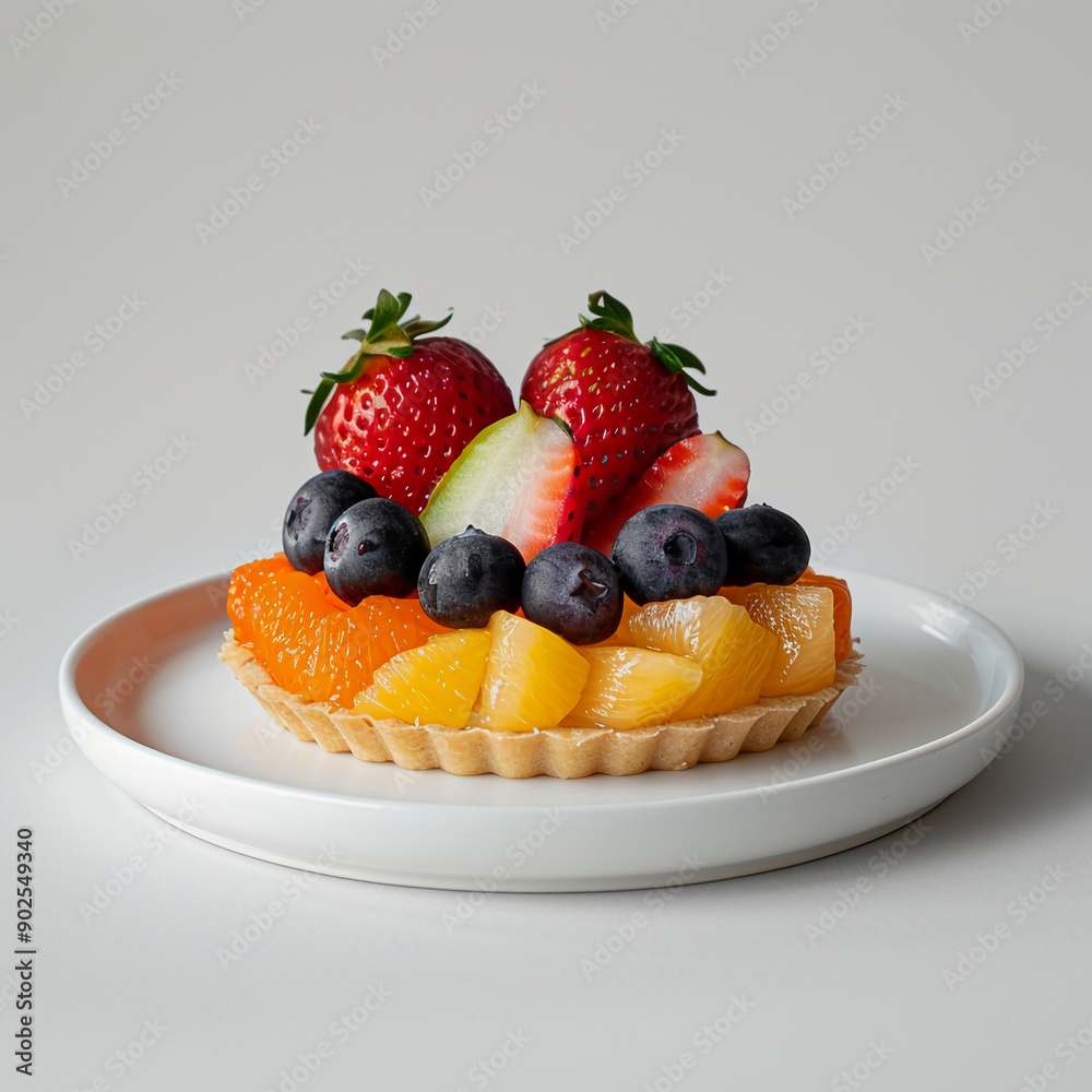 Bite-Sized Bliss Little Cakes Adorned with Fresh Fruits Bite-Sized Bliss Little Cakes Adorned with Fresh Fruits