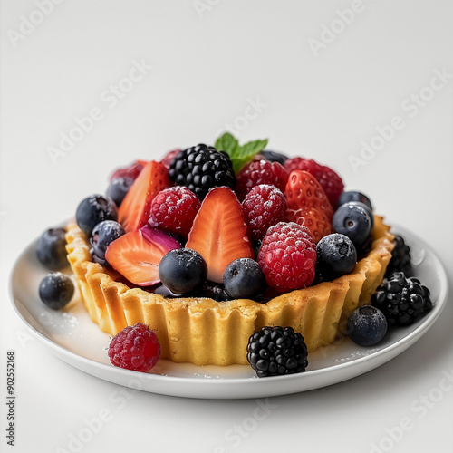 Delightful Mini Cakes with Fresh Fruits A Sweet Treat