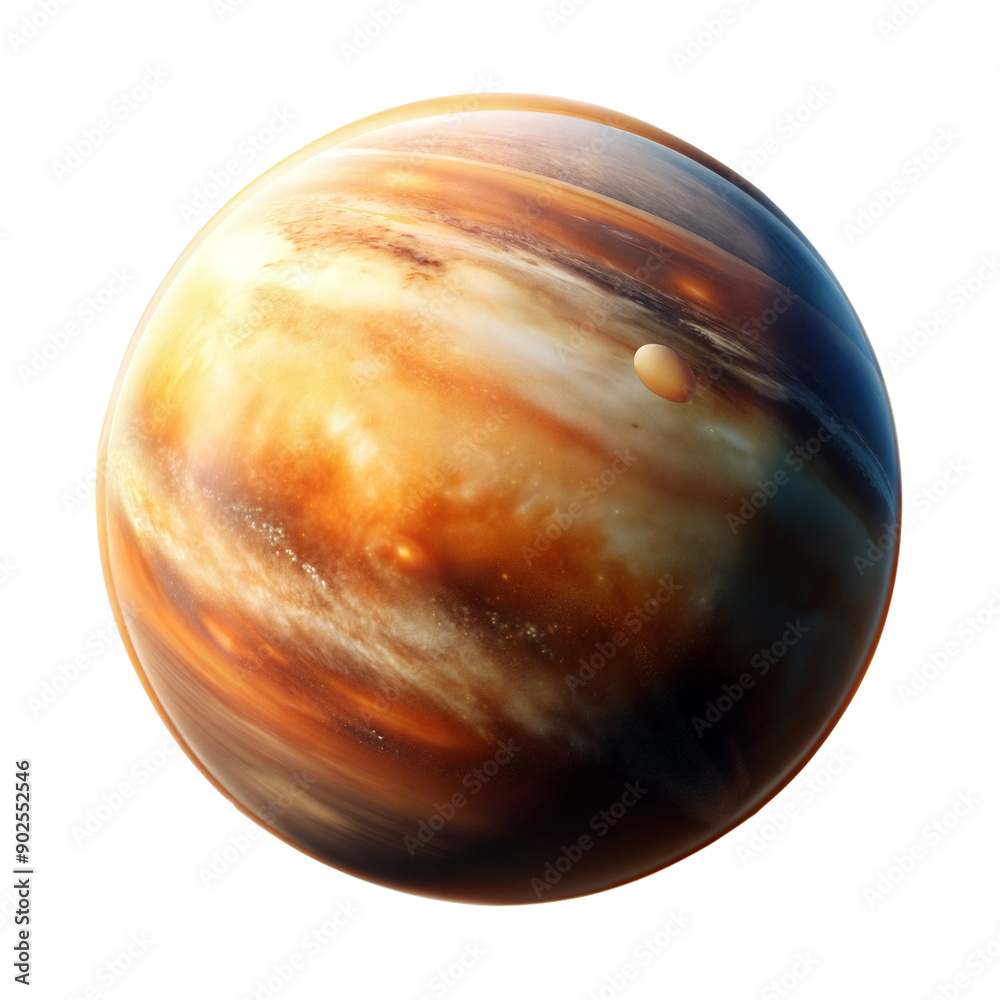 Fototapeta premium 3D rendering of Jupiter with Great Red Spot
