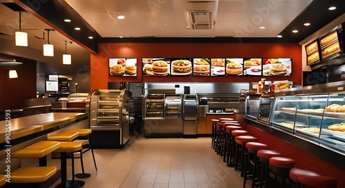 Minimal Fast Food Restaurant Look
