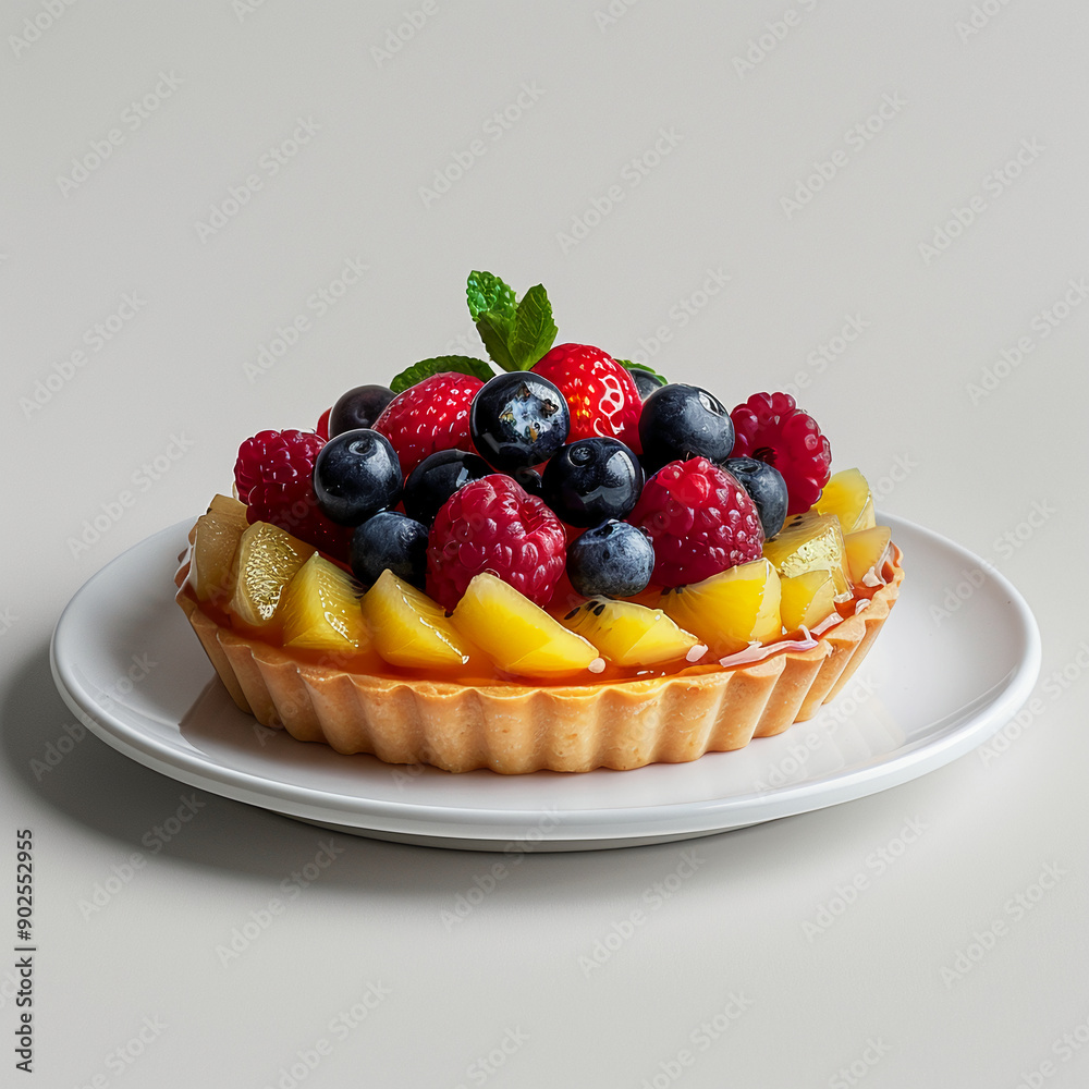 Delightful Mini Cakes with Fresh Fruits A Sweet Treat