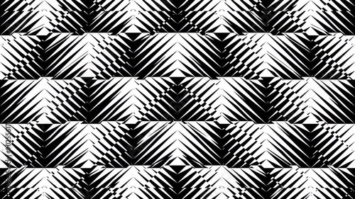 Abstract creative black and white geometric shape zigzag stripe motion background. Video animation Ultra HD 4k footage.