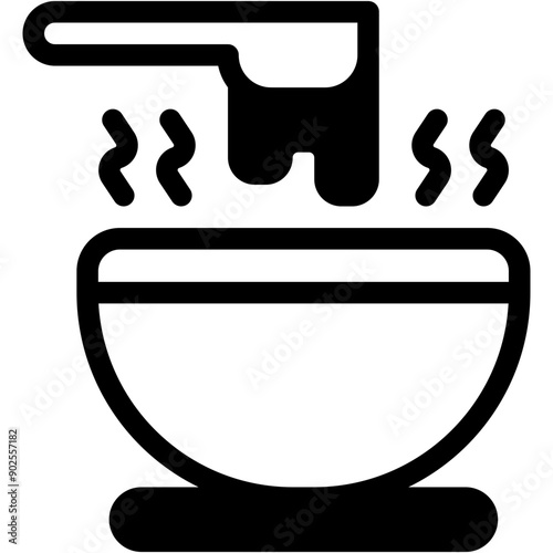 Vector Icon Soup, Italian, Food And Restaurant, Gastronomy, Ribollita