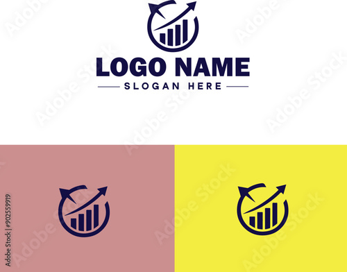 Management consulting icon Strategy consulting Management advisory Business consultancy flat logo sign symbol editable vector