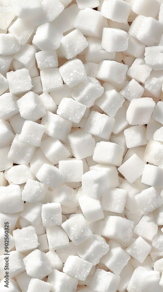 A Close-Up of Small White Sugar Cubes Arranged Neatly on a Surface A Close-Up of Small White Sugar Cubes Arranged Neatly on a Surface