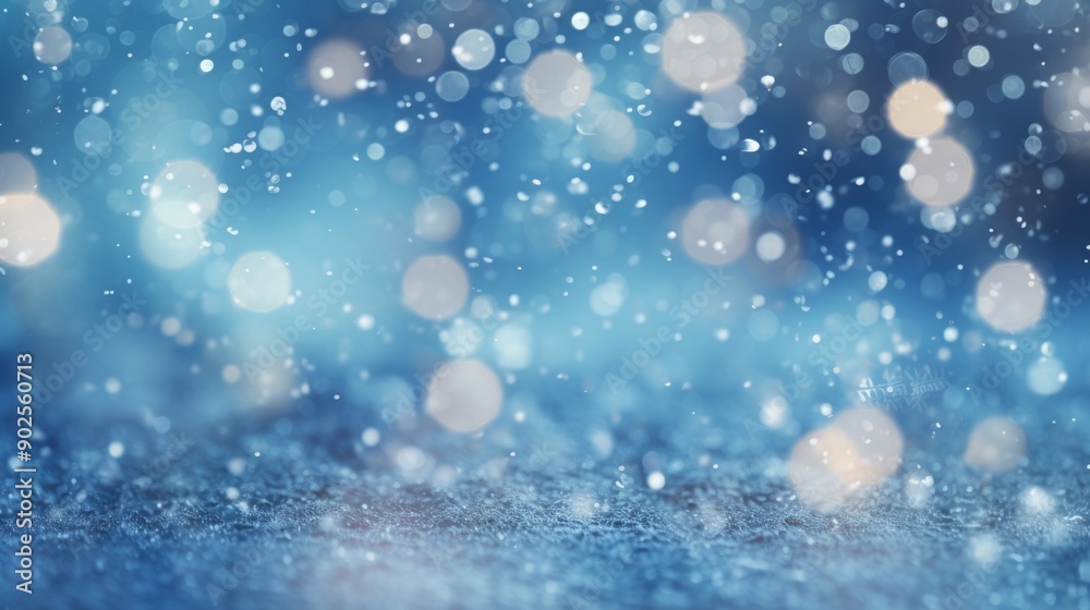 Fototapeta premium Beautiful winter landscape with snow covered trees. Neural network ai generated art