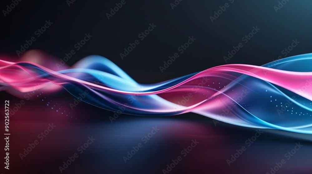 Neon 3D music waves on a black background, 3D background music, vibrant and immersive. Neon 3D music waves on a black background, 3D background music, vibrant and immersive.