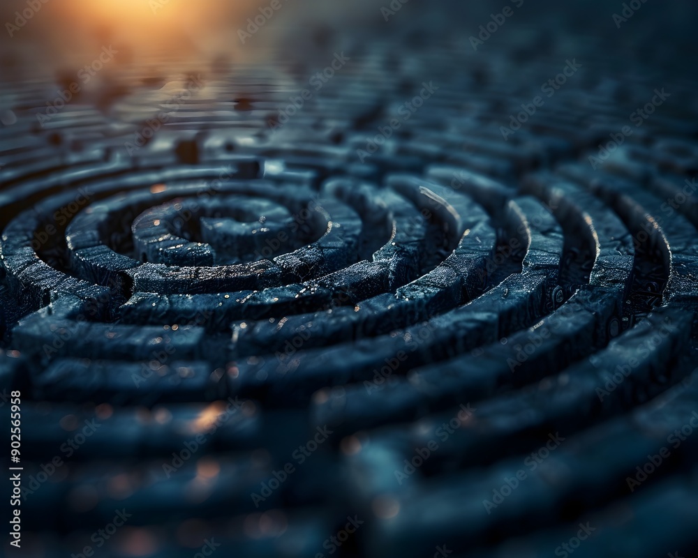 Intricate Labyrinth of Words and Sentences Representing Language and Communication Concept Intricate Labyrinth of Words and Sentences Representing Language and Communication Concept