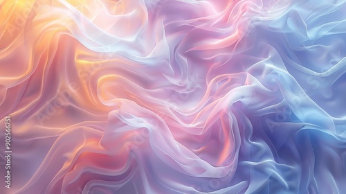 Soft, pastel swirl background with gentle, flowing patterns and subtle colors © Budi